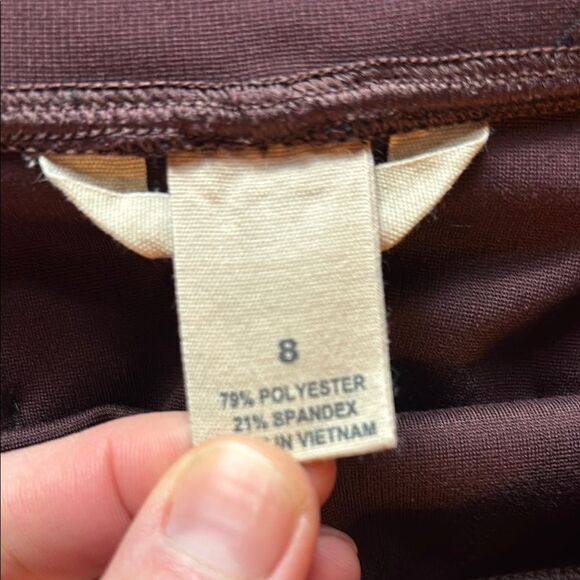 Duluth Trading Co Purple Mini Pencil Skirt with Slit for Work - Picture 2 of 12